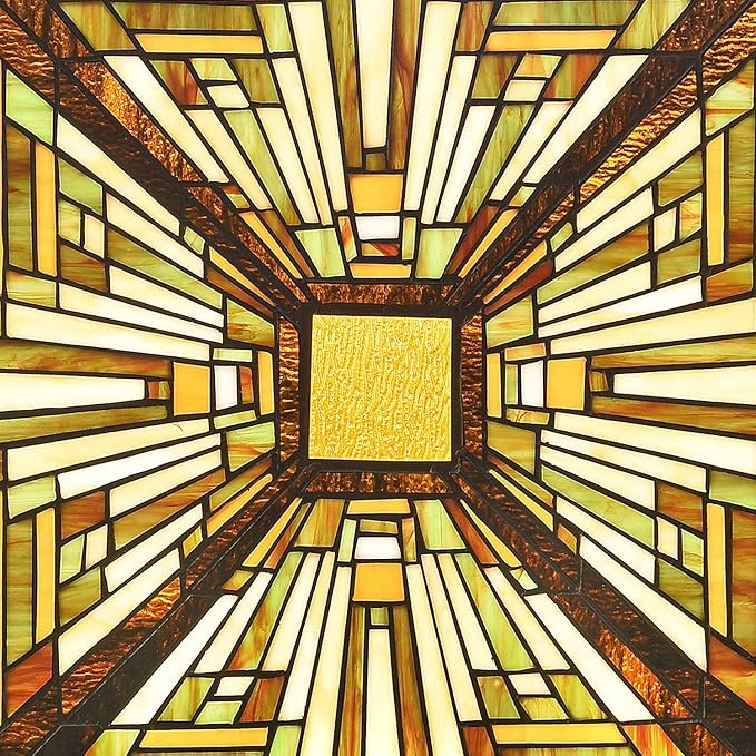 Capulina Stained Glass Window Hanging Panels Mission Elegant Style Suncatcher